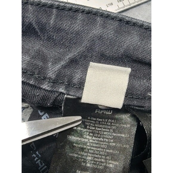 G Star Raw Revend Jeans Mens 36 (34x28) Super Slim Straight Black Stretch 3301 - Picture 12 of 16